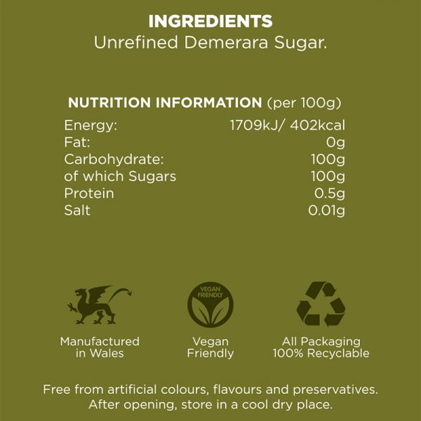 Cane and Bean Demerara Sugar